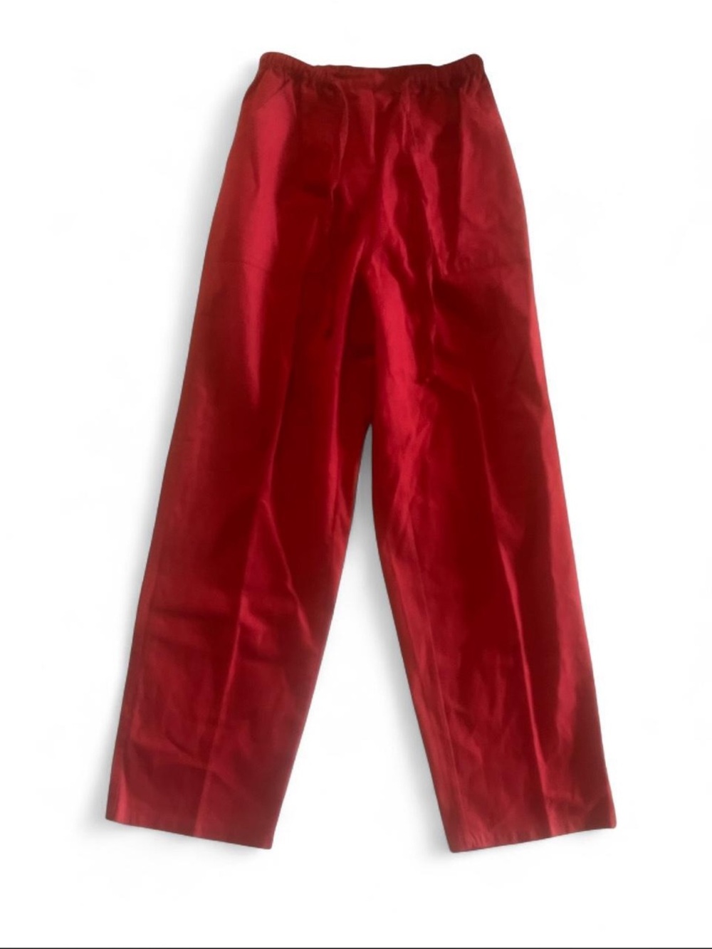 Vintage St. John's Bay Red Elastic-Waist Trousers